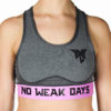 Grey and Pink Sports Bra