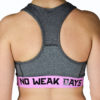 Grey and Pink Sports Bra - Image 2